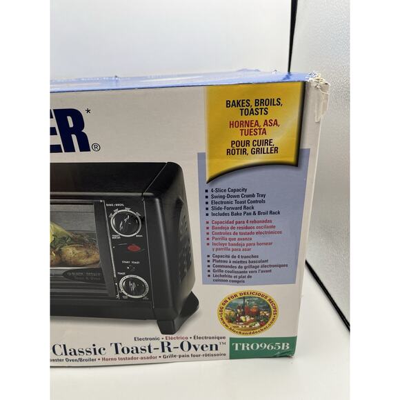 Black & Decker TRO965B Spacemaker Toast-R-Oven Toaster Oven Brand New Open Box - Picture 3 of 10